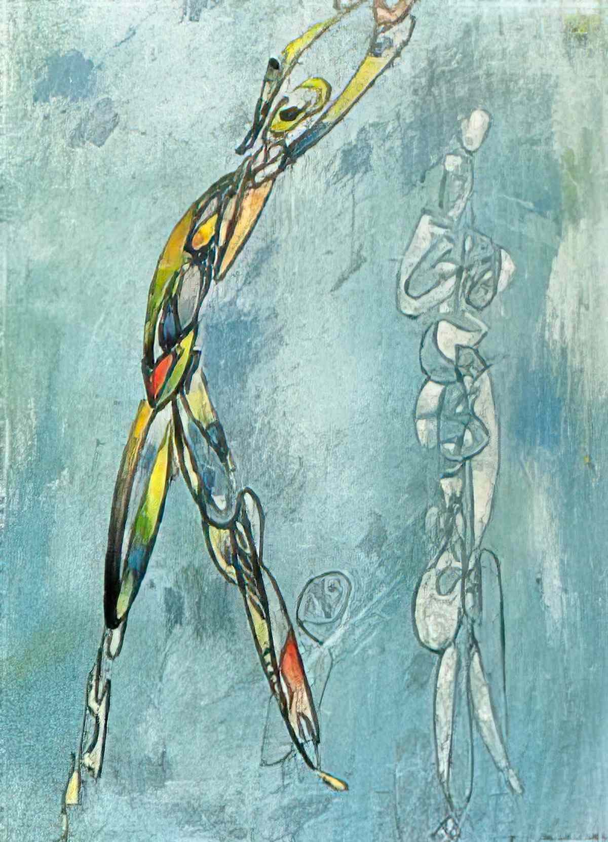 max ernst danseurs sous un ciel etoile1 Art A4 Photo Print