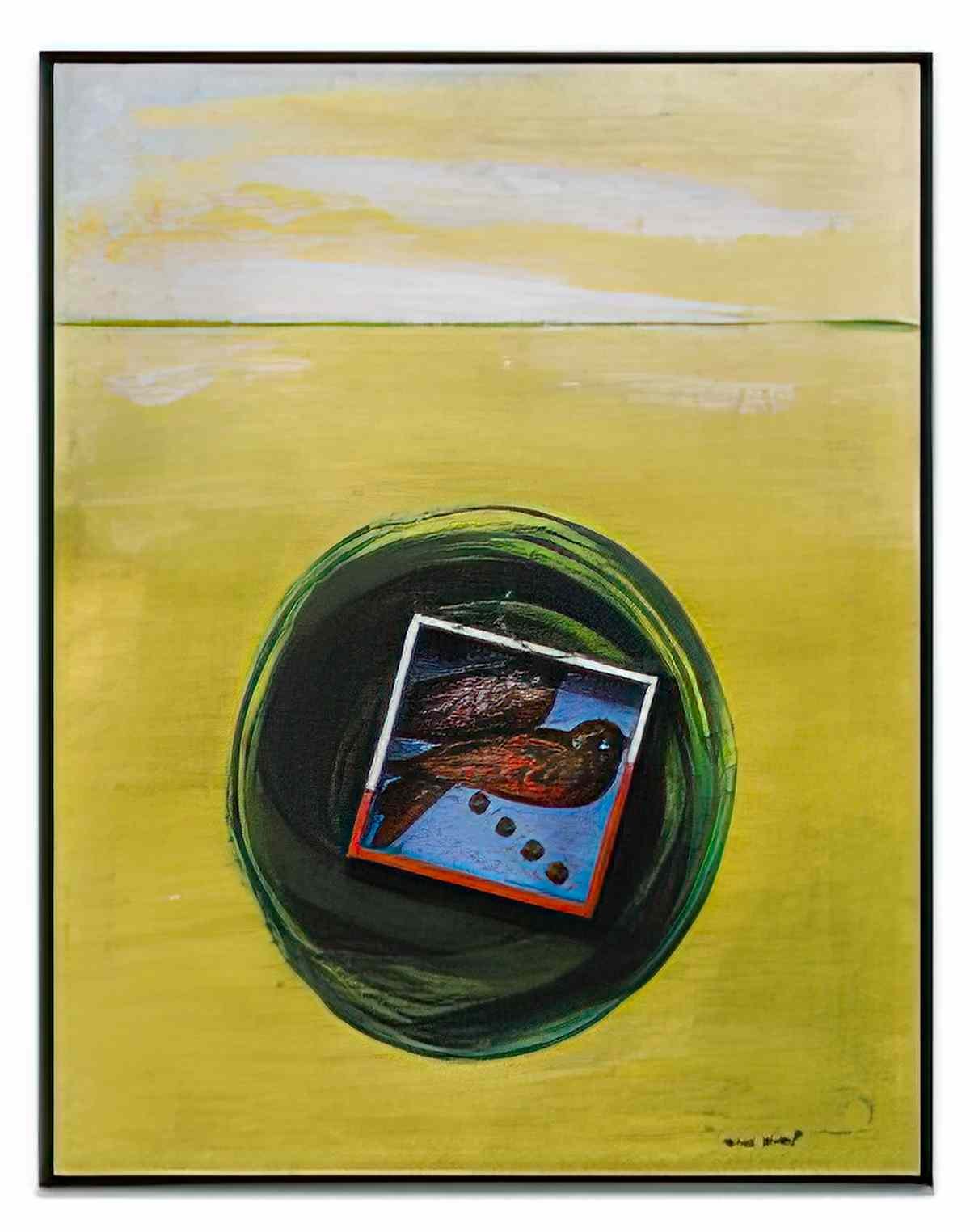 max ernst deux hirondelles traversant locean dans une valise Art A4 Photo Print