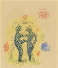 max ernst deux personnages Art A4 Photo Print