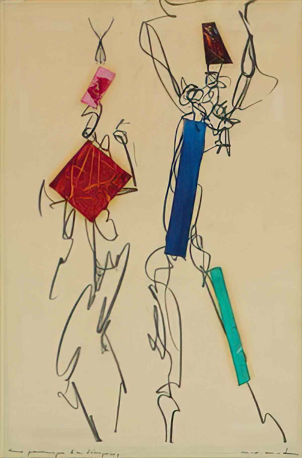 max ernst deux personnages bien temperes Art A4 Photo Print