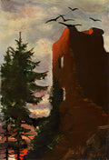 max ernst die rabenburg 2 Art A4 Photo Print
