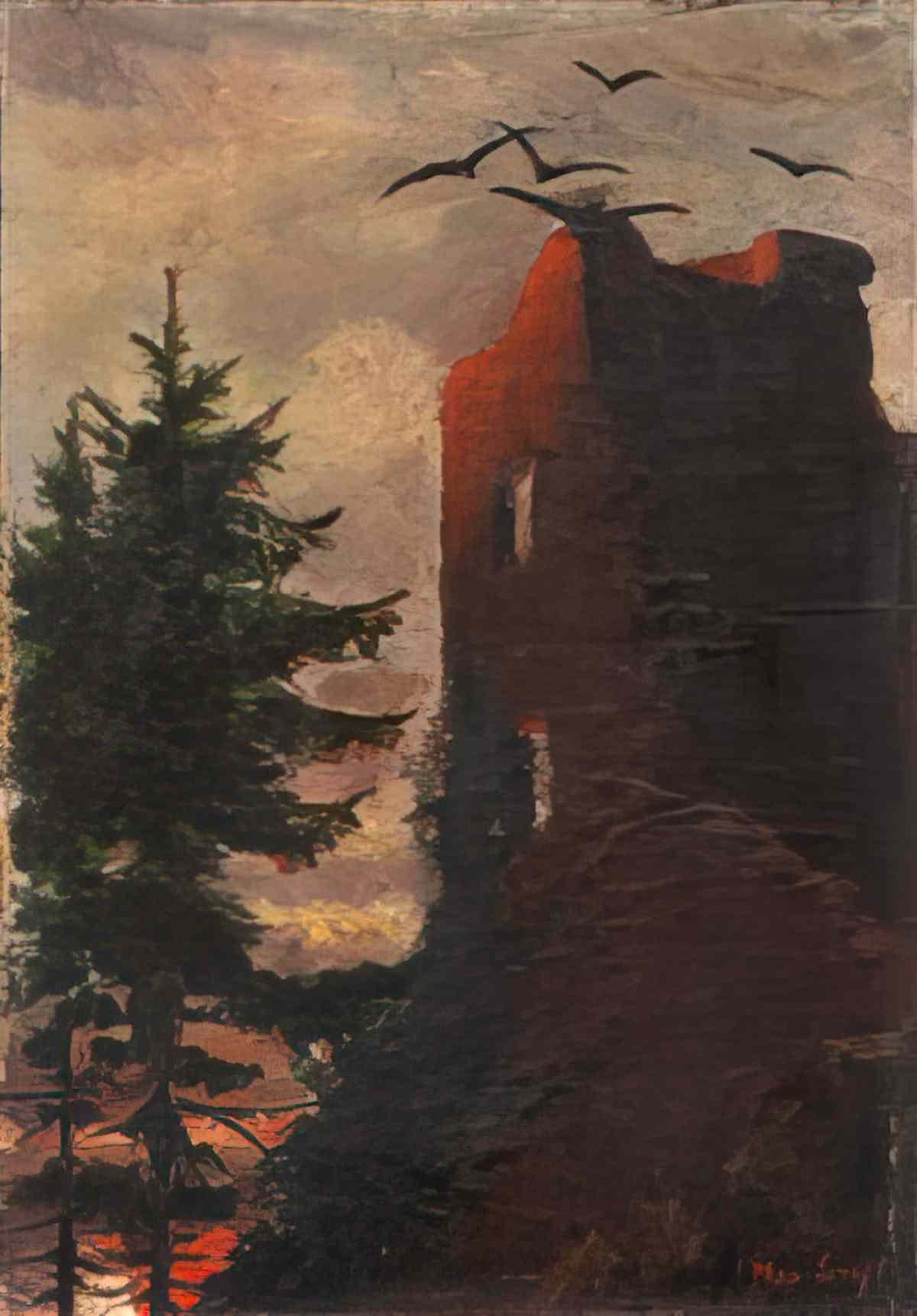 max ernst die rabenburg2 Art A4 Photo Print