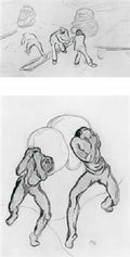 max ernst drei arbeiter Art A4 Photo Print
