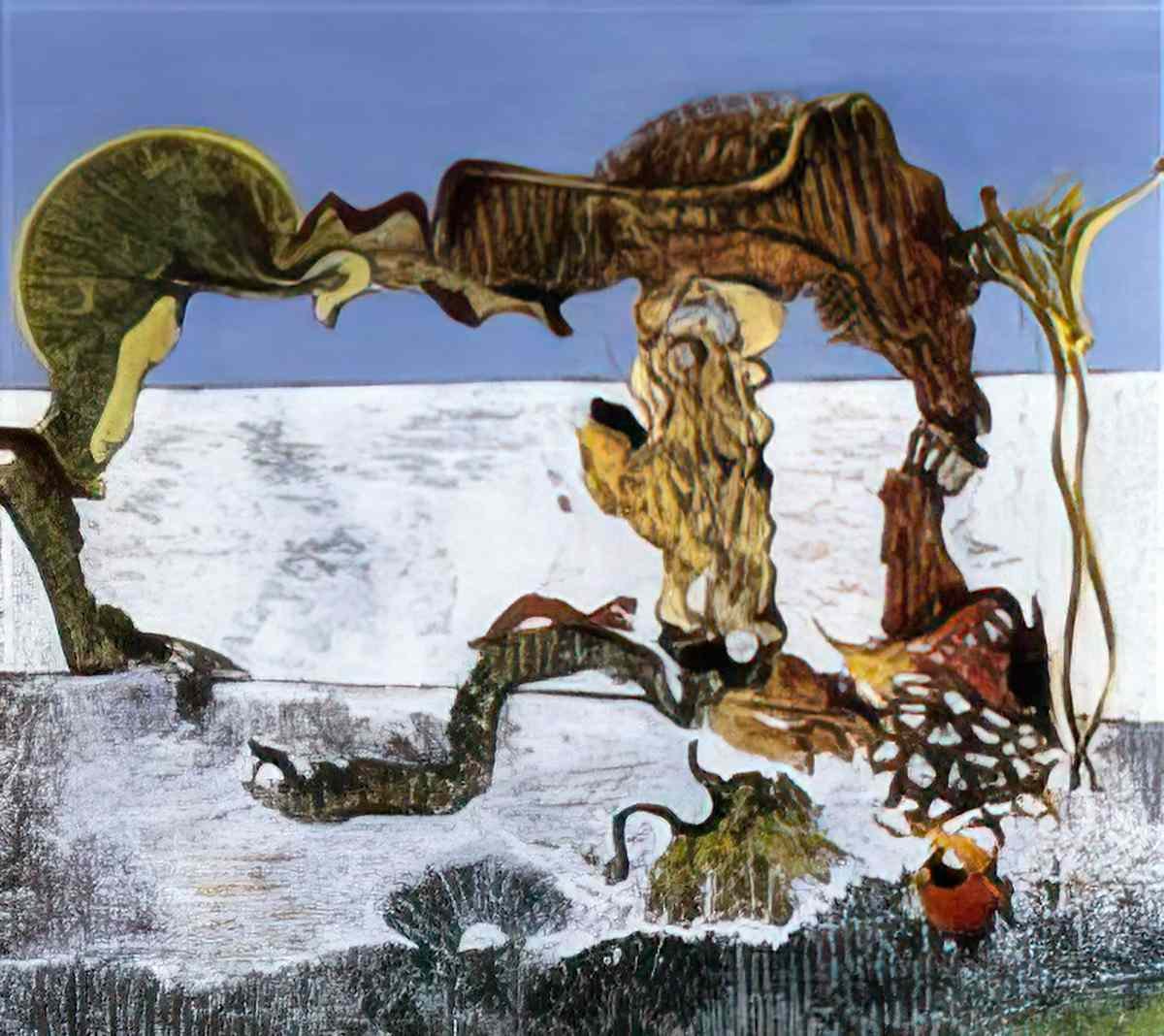 max ernst enfant cheval fleur et serpent1 Art A4 Photo Print