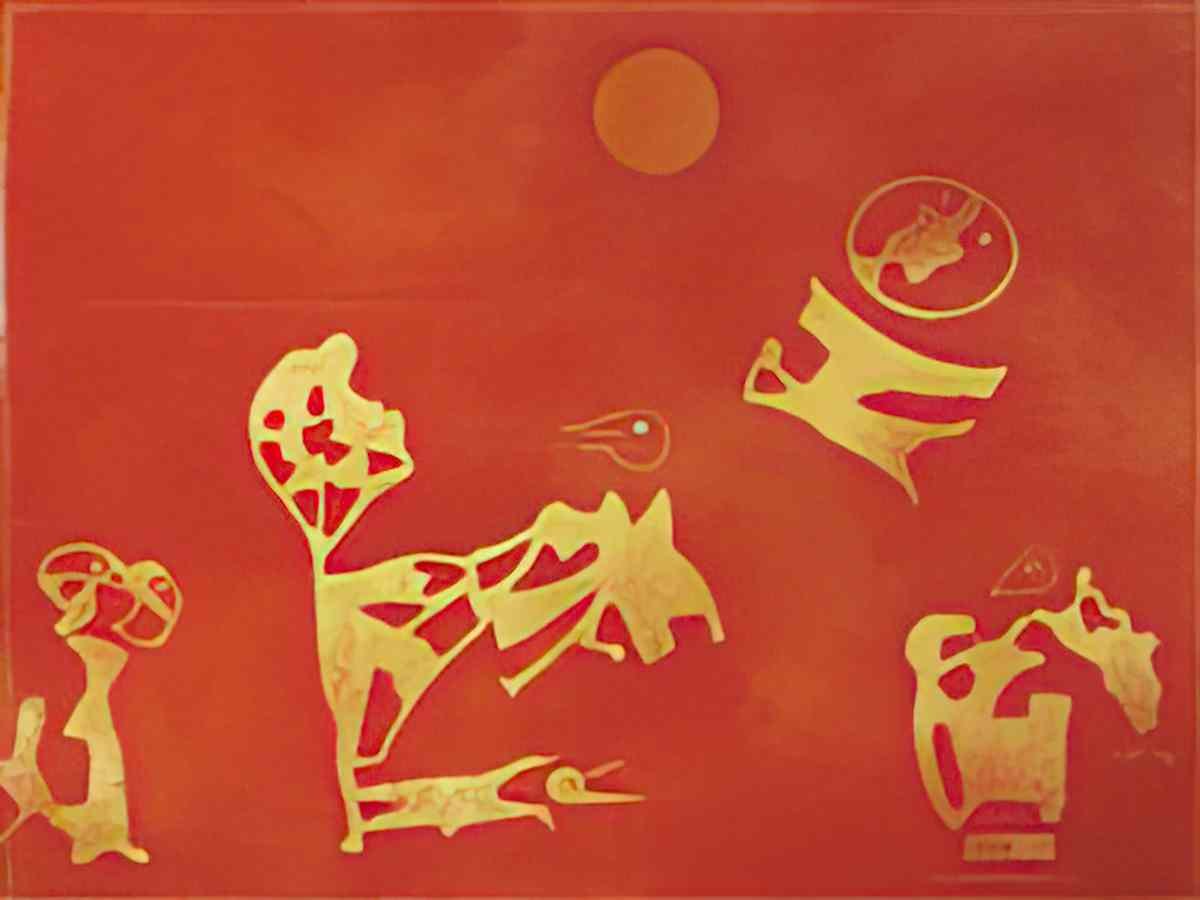 max ernst enfants jouant a lastronaute Art A4 Photo Print