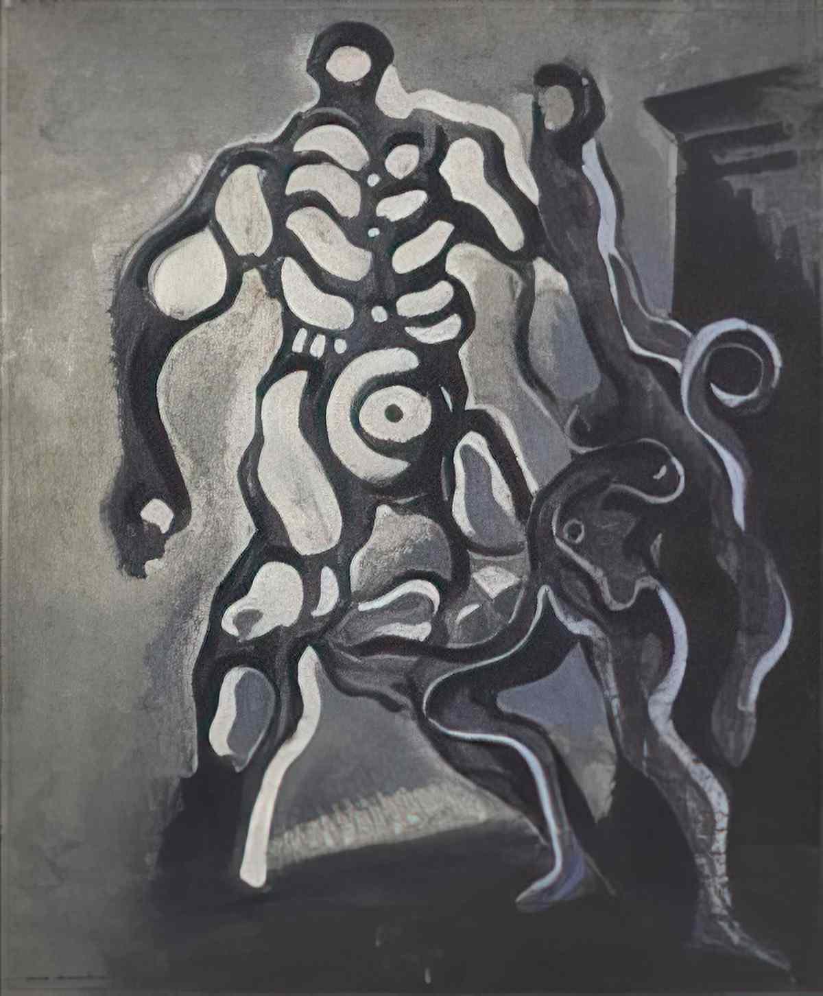 max ernst etude study for la carmagnole de lamour Art A4 Photo Print