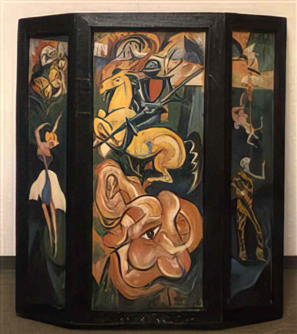 max ernst fantastische komposition offenschirm Art A4 Photo Print