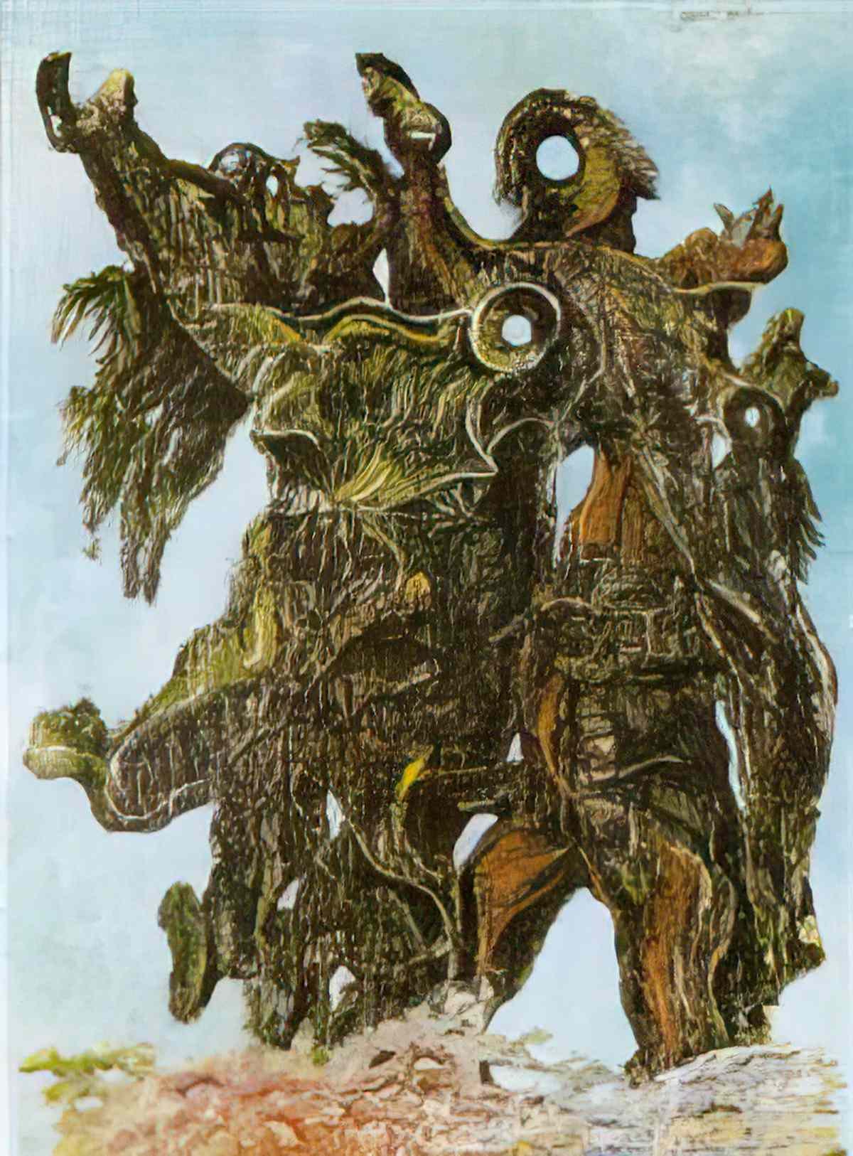 max ernst femmes traversant un riviere en criant Art A4 Photo Print