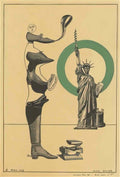 max ernst gedruckte karte für die ausstellung man ray peintures & obj Art A4 Photo Print