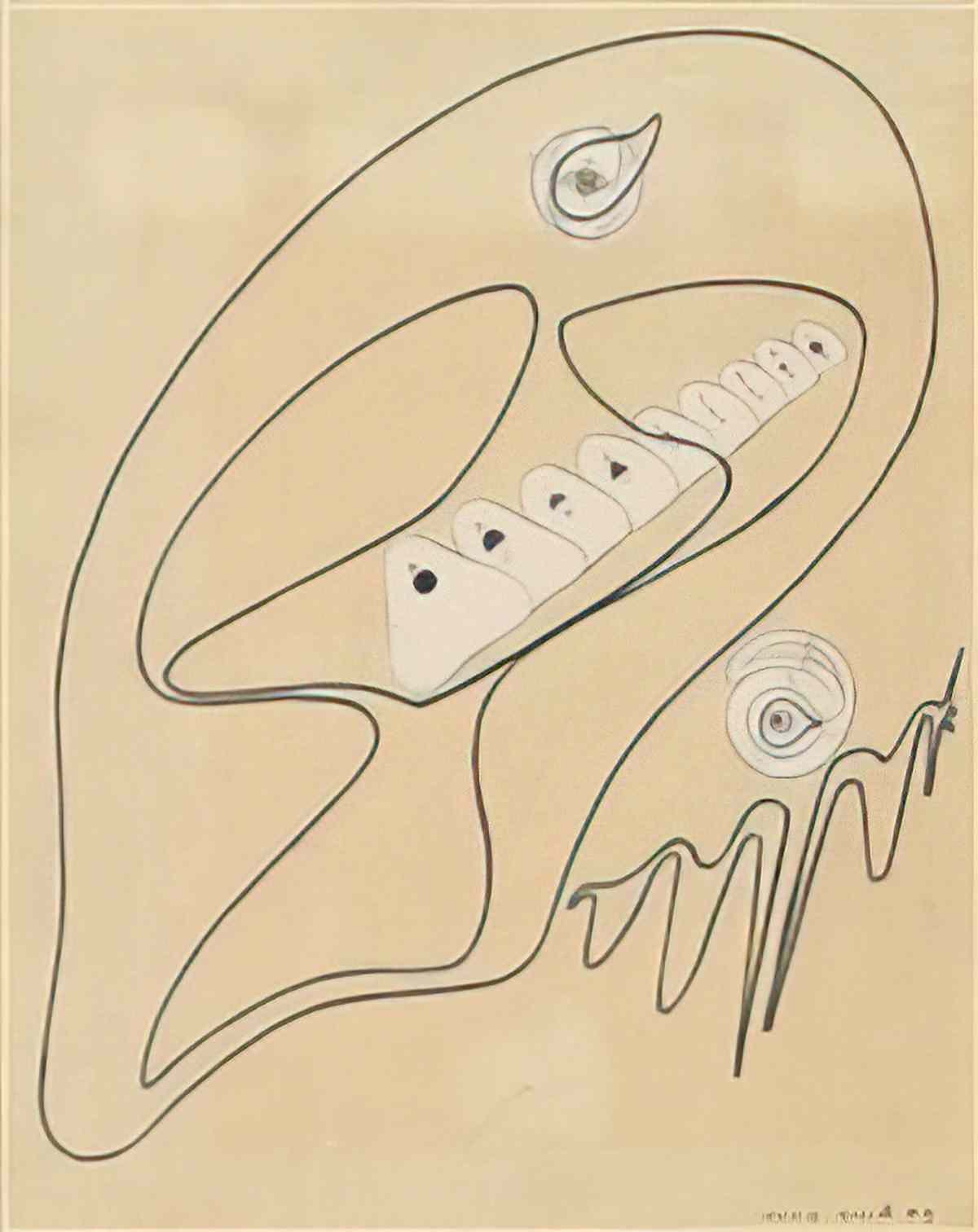 max ernst illustrationsvorlage zu partition s 53 Art A4 Photo Print