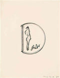 max ernst initiale d Art A4 Photo Print