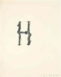 max ernst initiale h Art A4 Photo Print