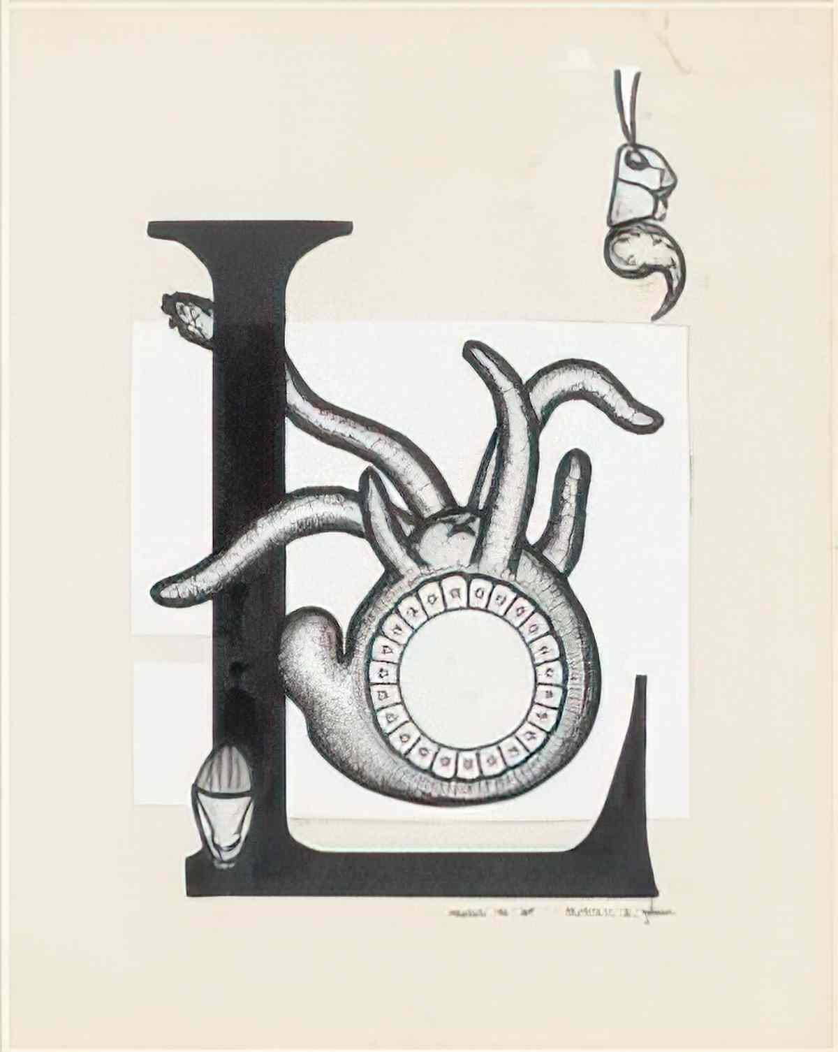 max ernst initiale l Art A4 Photo Print
