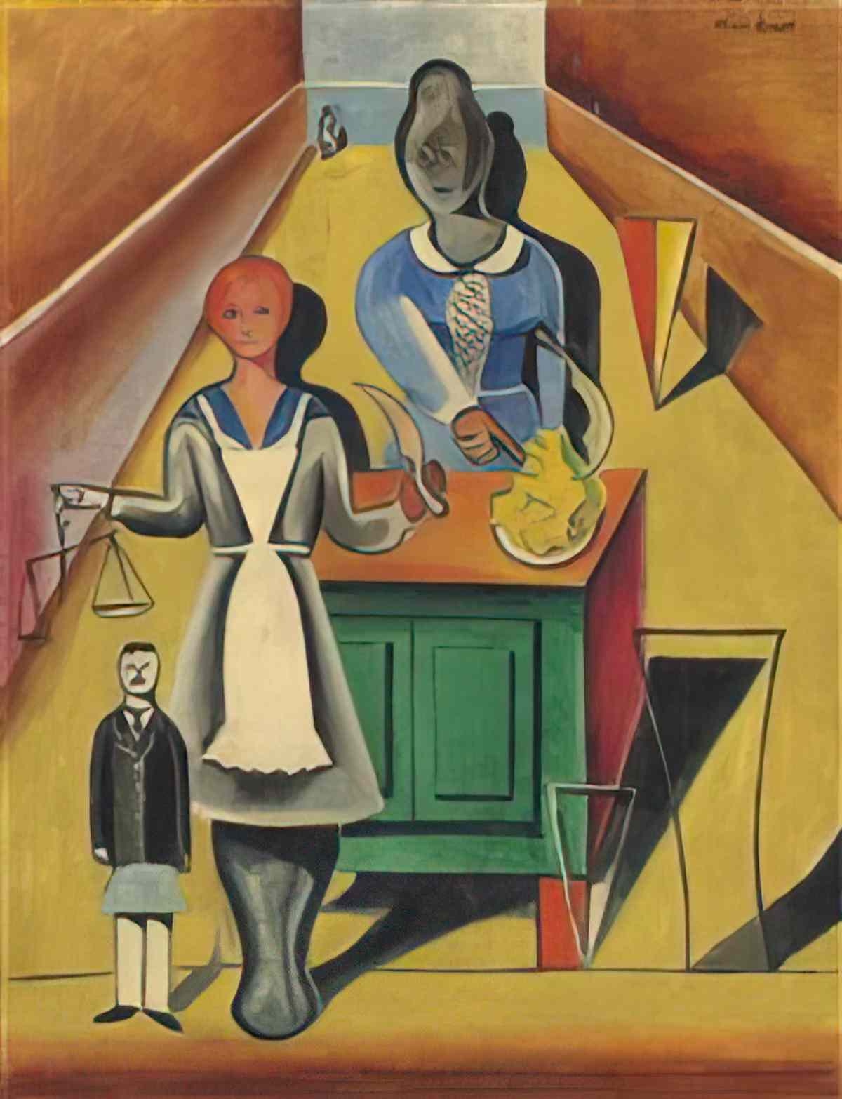 max ernst justitia or metzgerladen Art A4 Photo Print