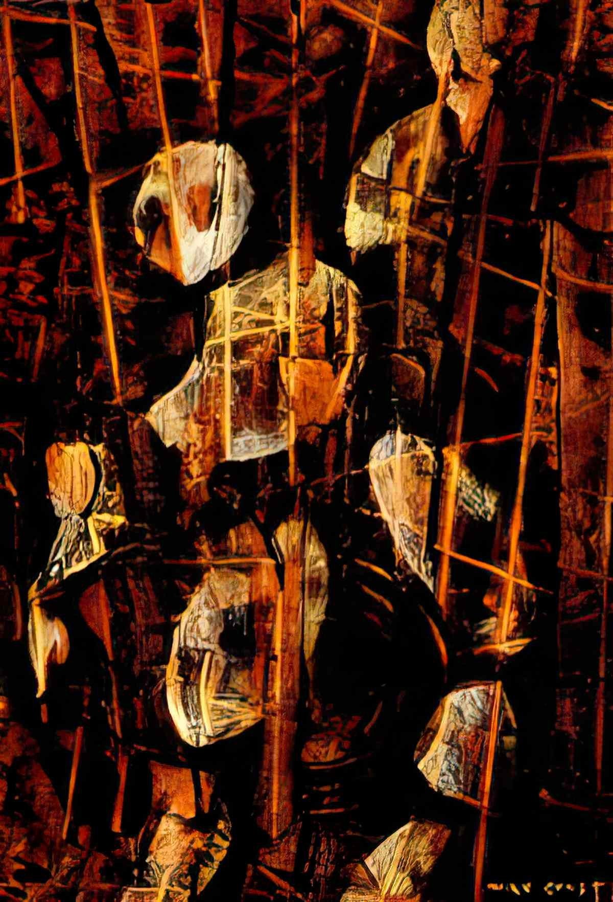 max ernst komposition in rot Art A4 Photo Print