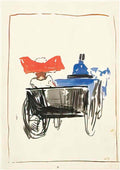 max ernst kutsche + frau und man auf einer bank verso Art A4 Photo Print