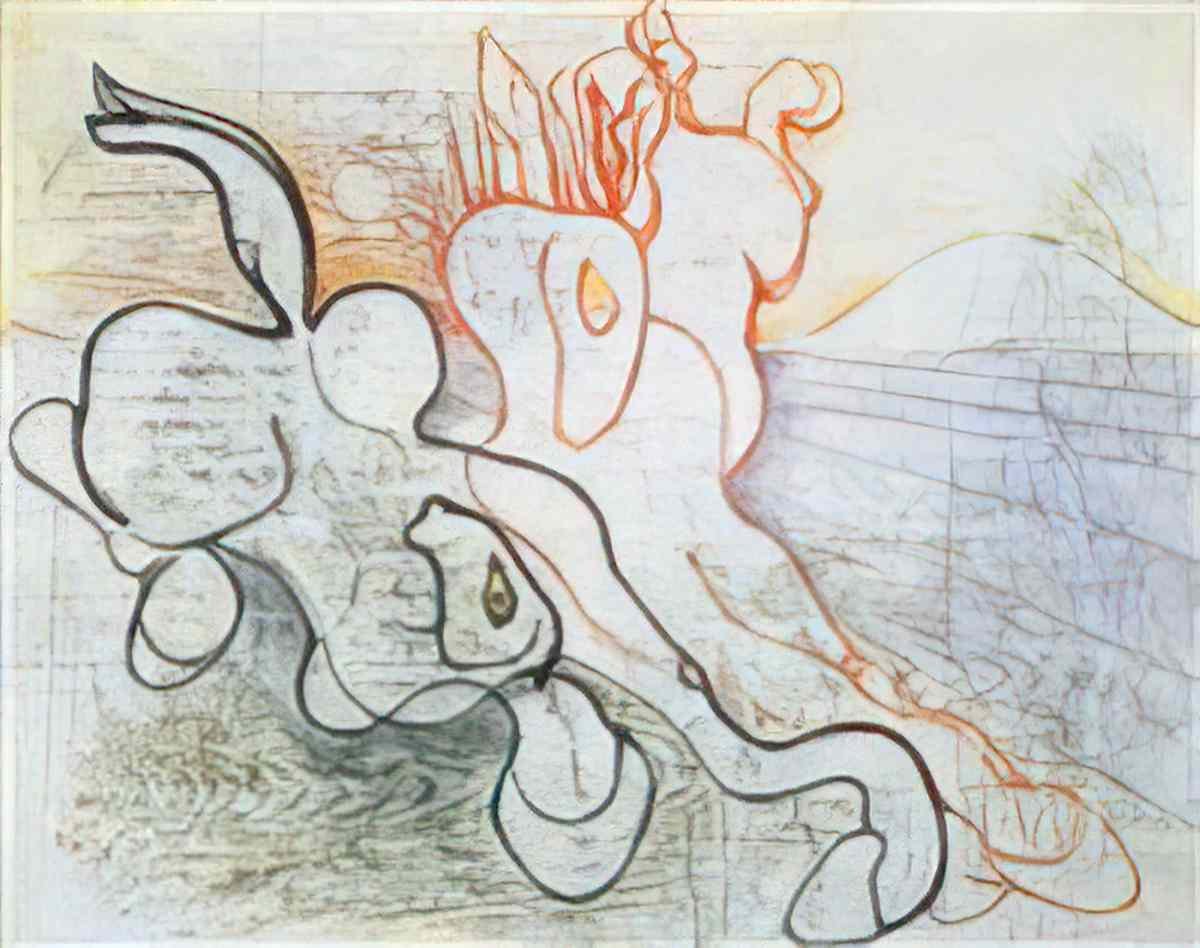max ernst la mariee du vent3 Art A4 Photo Print