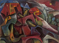 max ernst landschaft brühl bei nacht Art A4 Photo Print