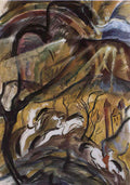 max ernst landschaft mit kavaliers landscape with riders Art A4 Photo Print