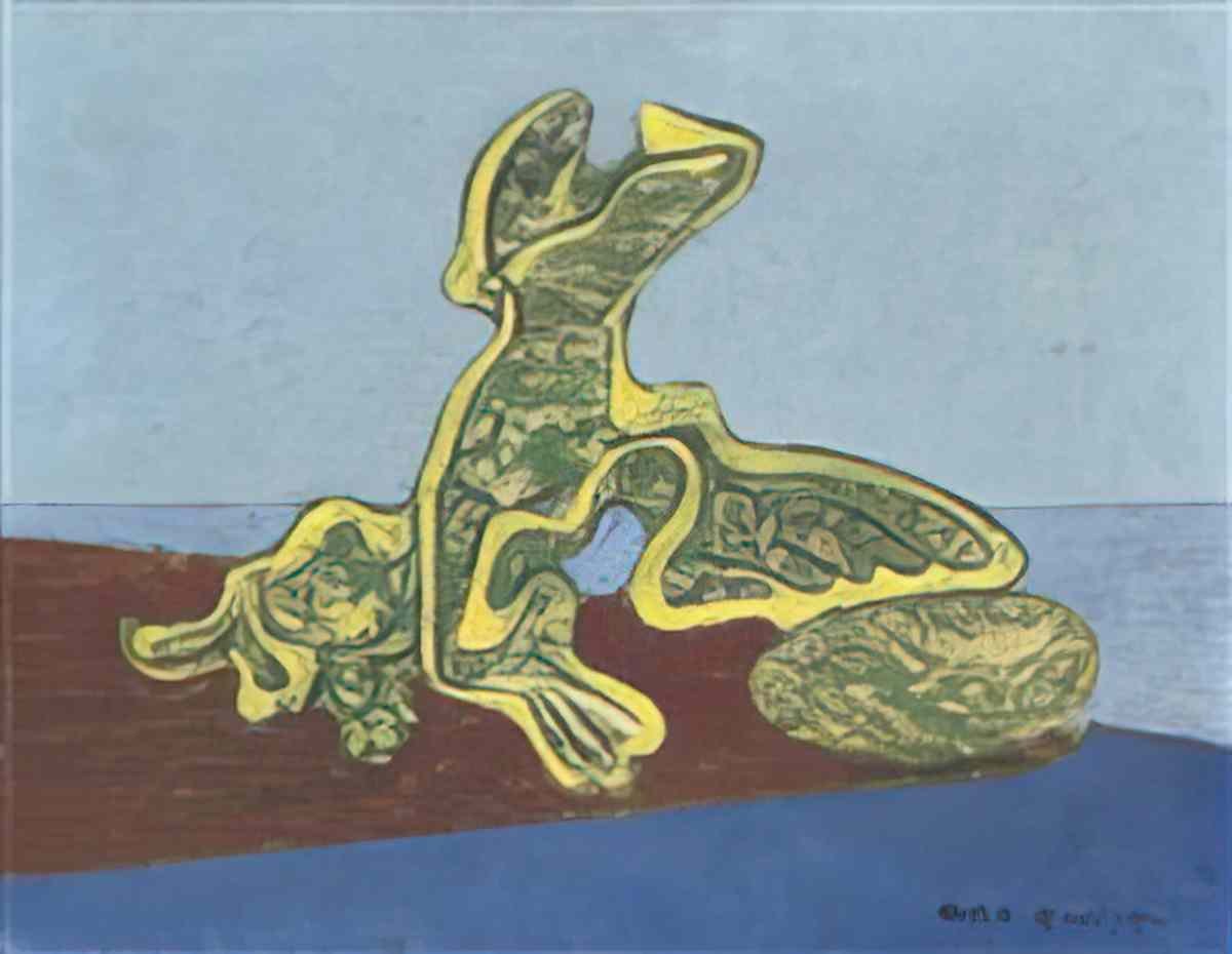 max ernst le chant de la grenouille2 Art A4 Photo Print