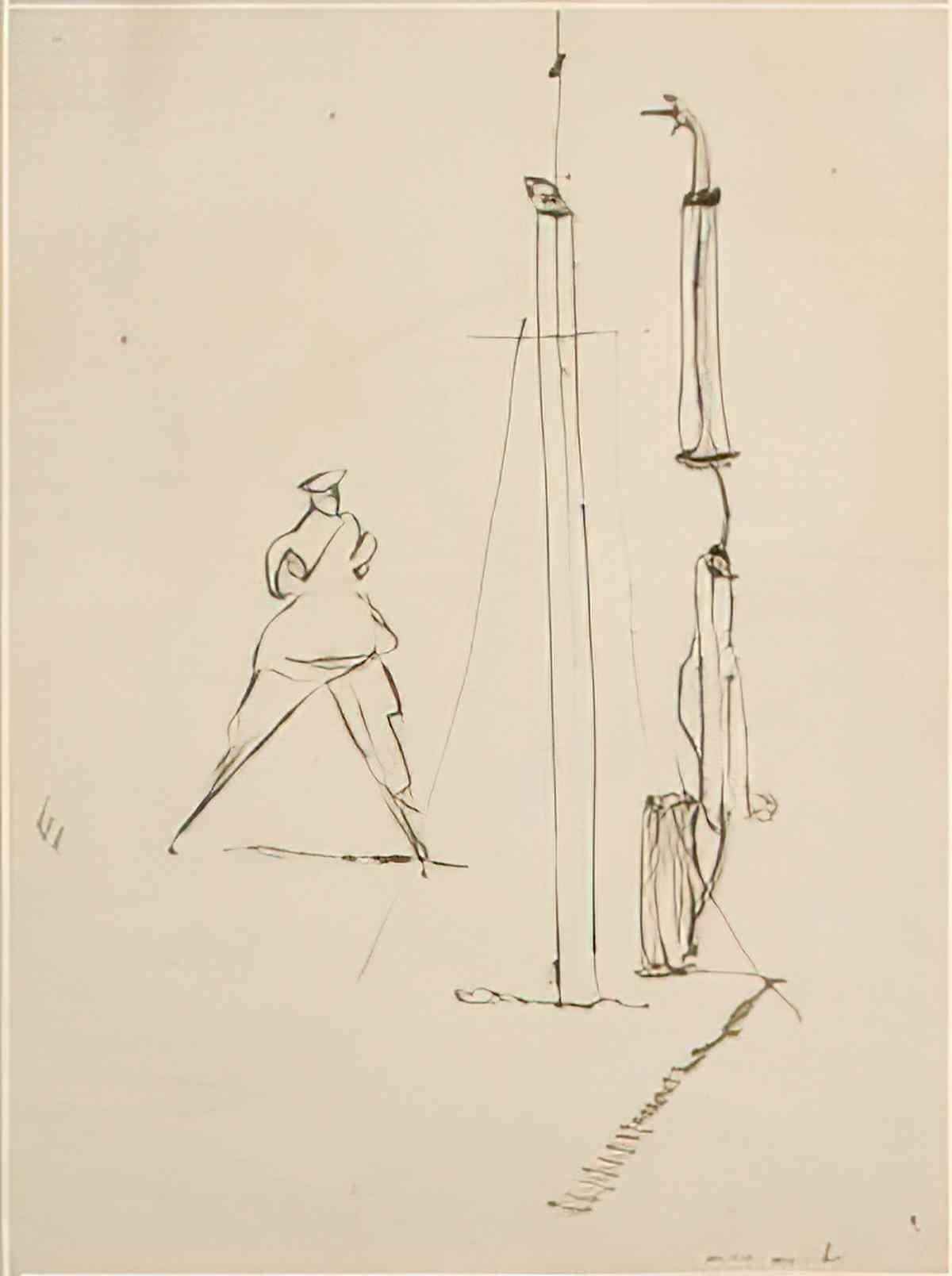 max ernst le geant et le mât Art A4 Photo Print