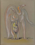 max ernst le peuple des oiseaux1 Art A4 Photo Print