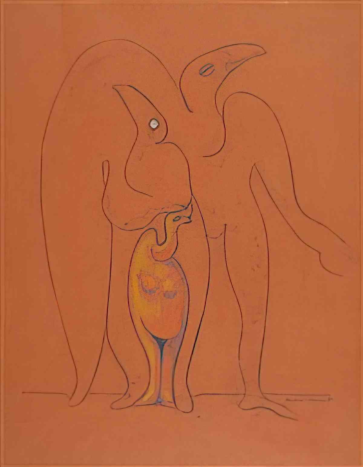 max ernst le peuple des oiseaux2 Art A4 Photo Print