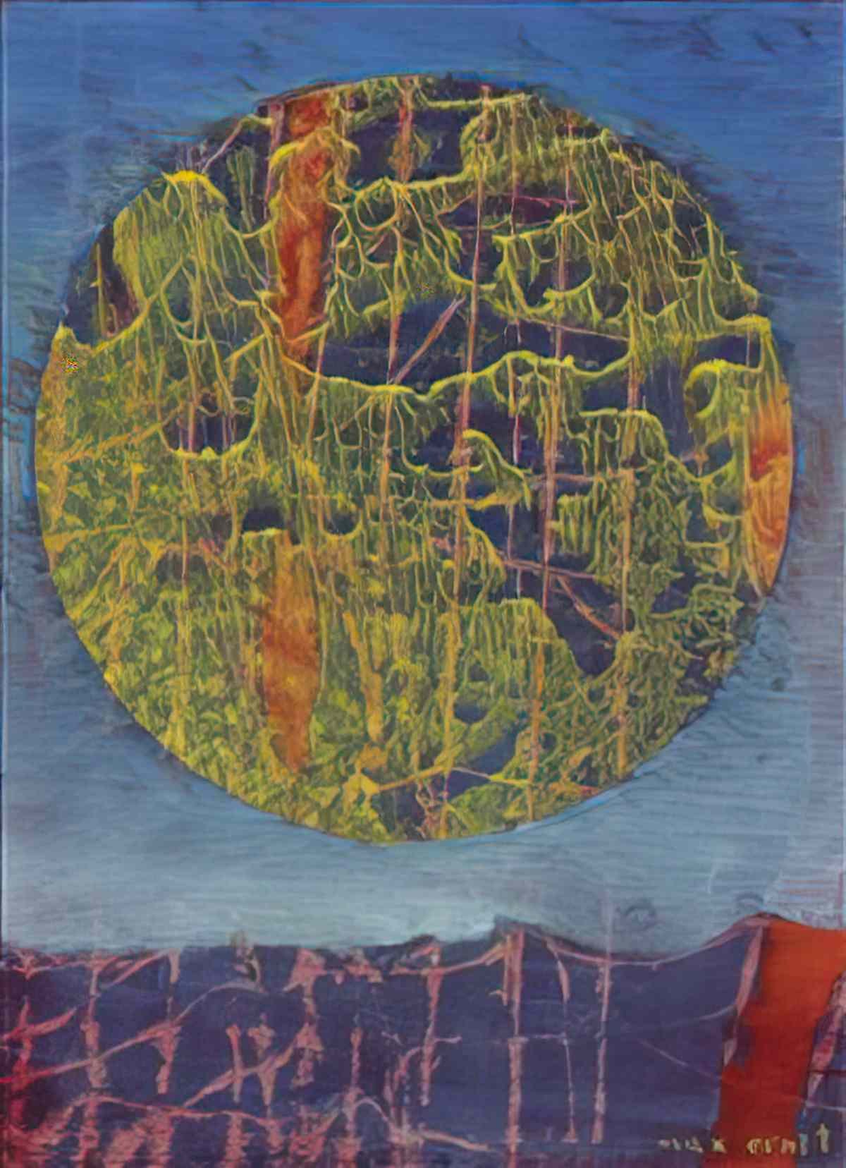 max ernst le soleil sur terre Art A4 Photo Print