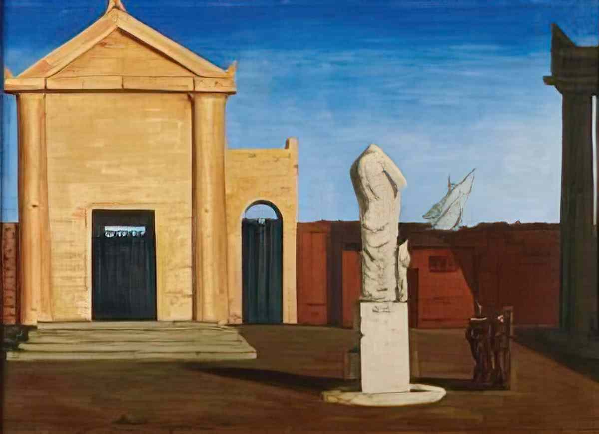 max ernst lenigme dun apres midi dautomne after de chirico Art A4 Photo Print