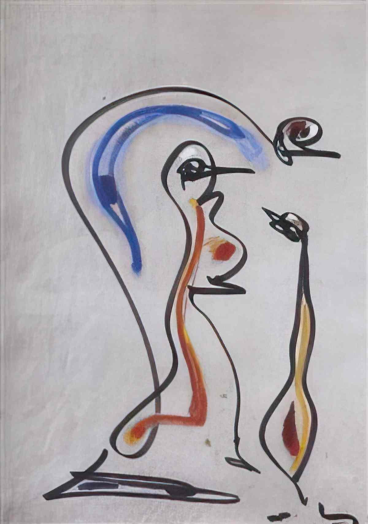 max ernst les chiens ont soif1 Art A4 Photo Print