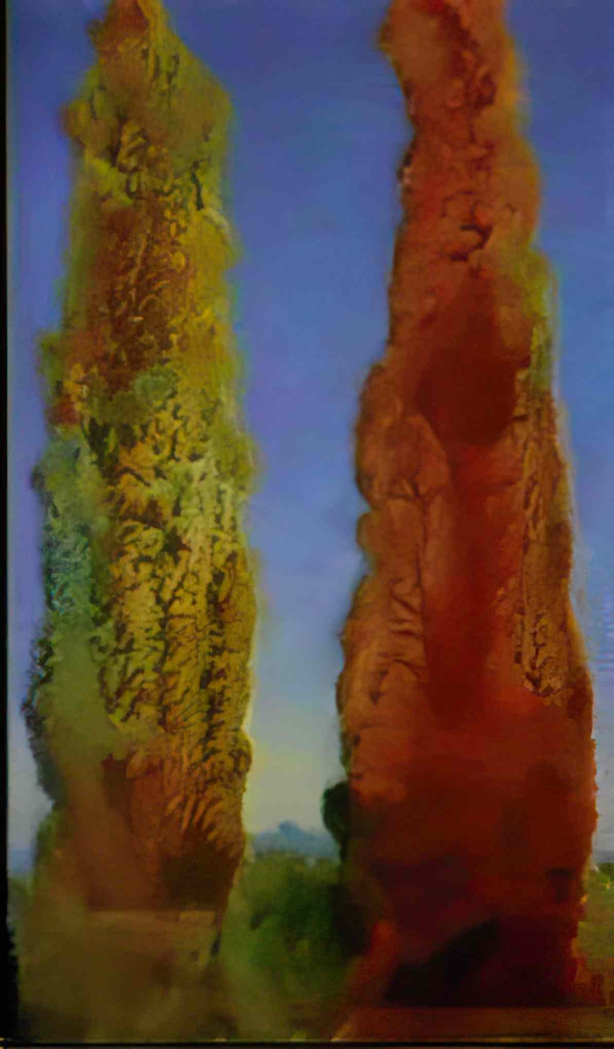 max ernst les cypres aix en provence Art A4 Photo Print