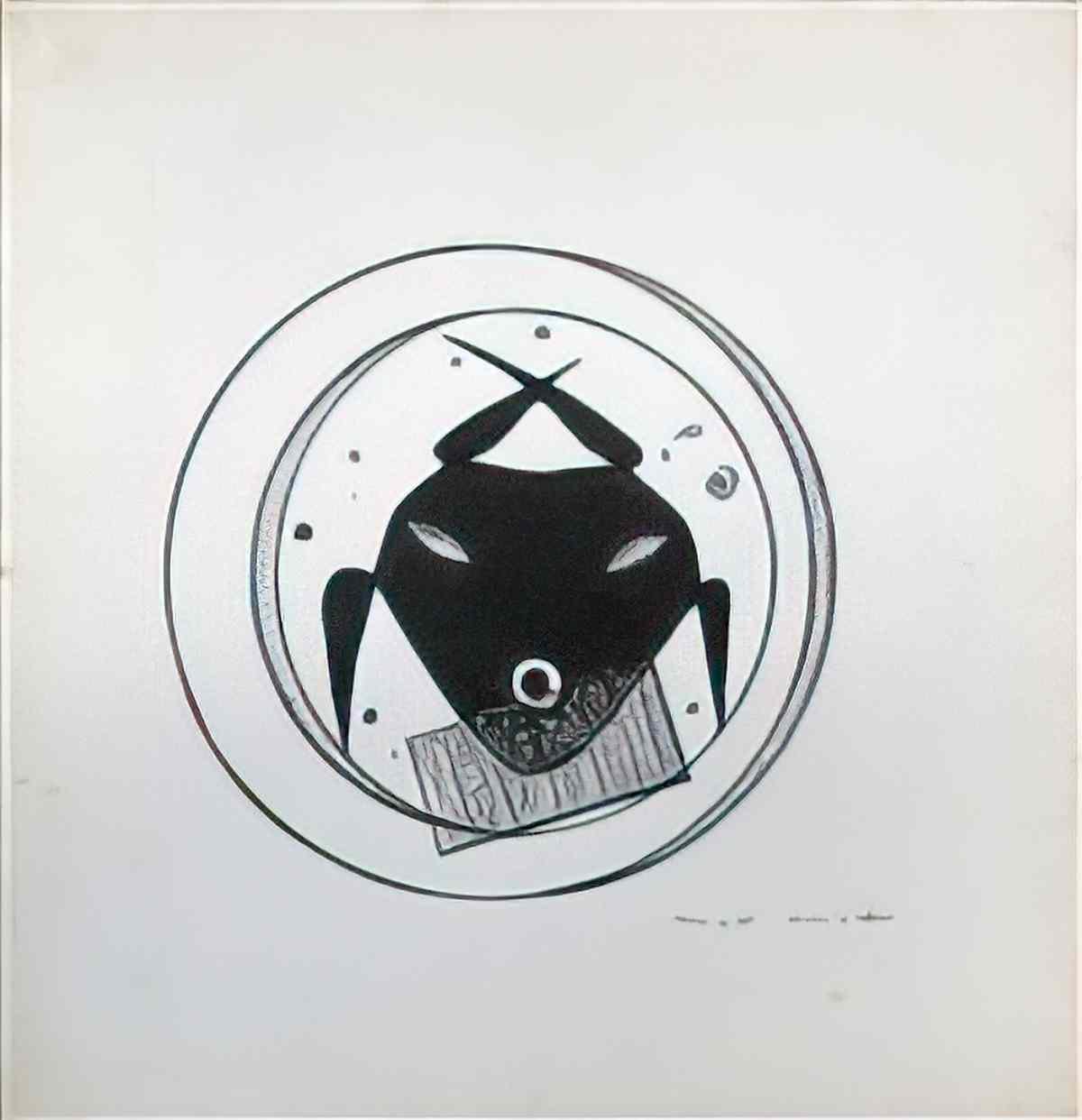 max ernst lettrine o study for a letter of the alphabet Art A4 Photo Print