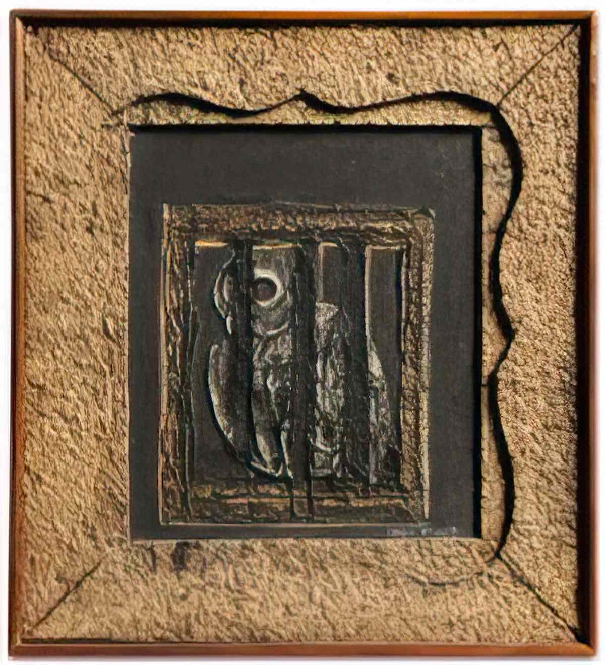 max ernst oiseau en cage2 Art A4 Photo Print