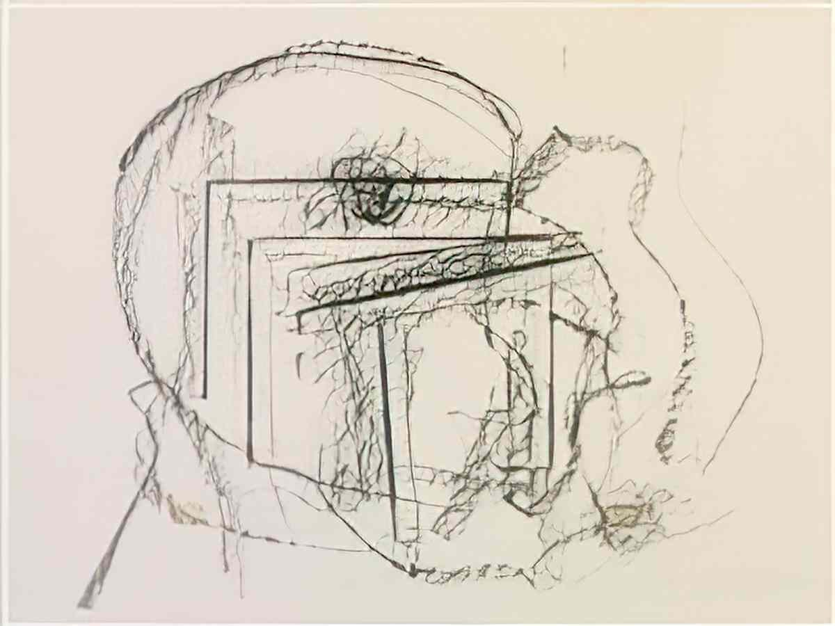 max ernst oiseau et cage recto verso Art A4 Photo Print