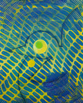 max ernst oiseau sur fond bleu et jaune Art A4 Photo Print