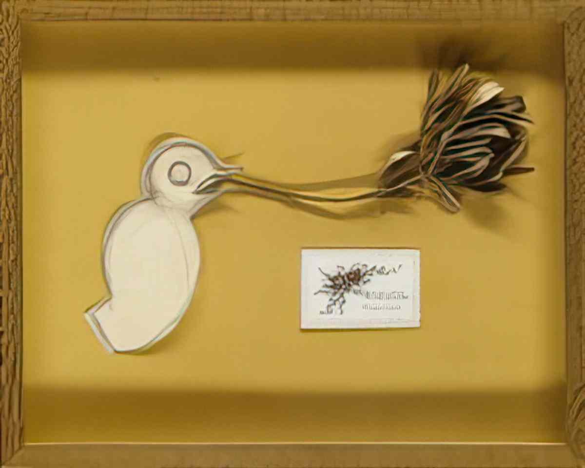 max ernst oiseau tenant une branche dans son bec Art A4 Photo Print