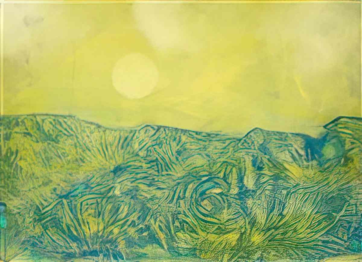 max ernst paysage jaune Art A4 Photo Print