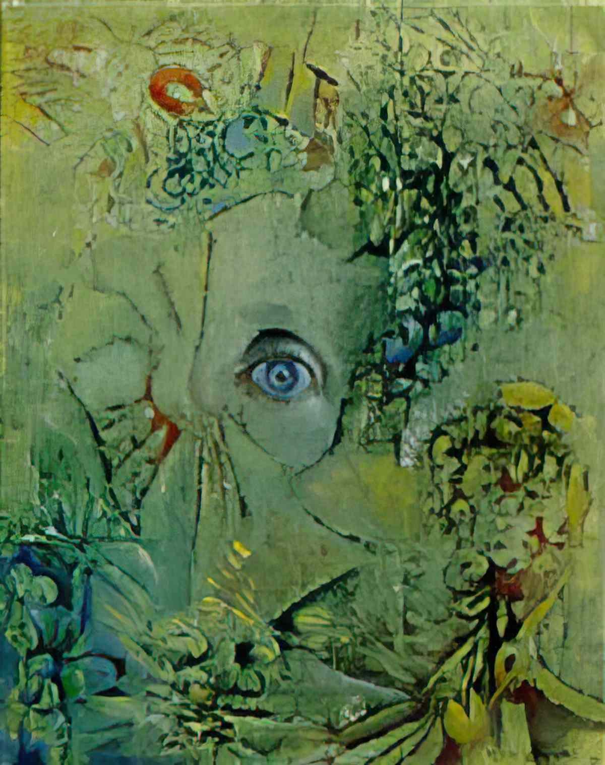 max ernst portrait de louise dyer Art A4 Photo Print