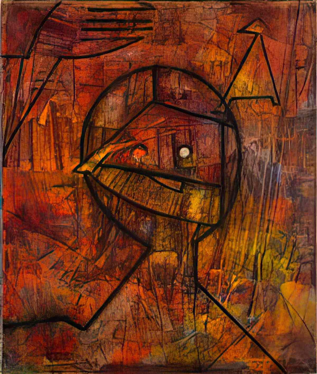 max ernst sans titre une femme lâchant un oiseau Art A4 Photo Print