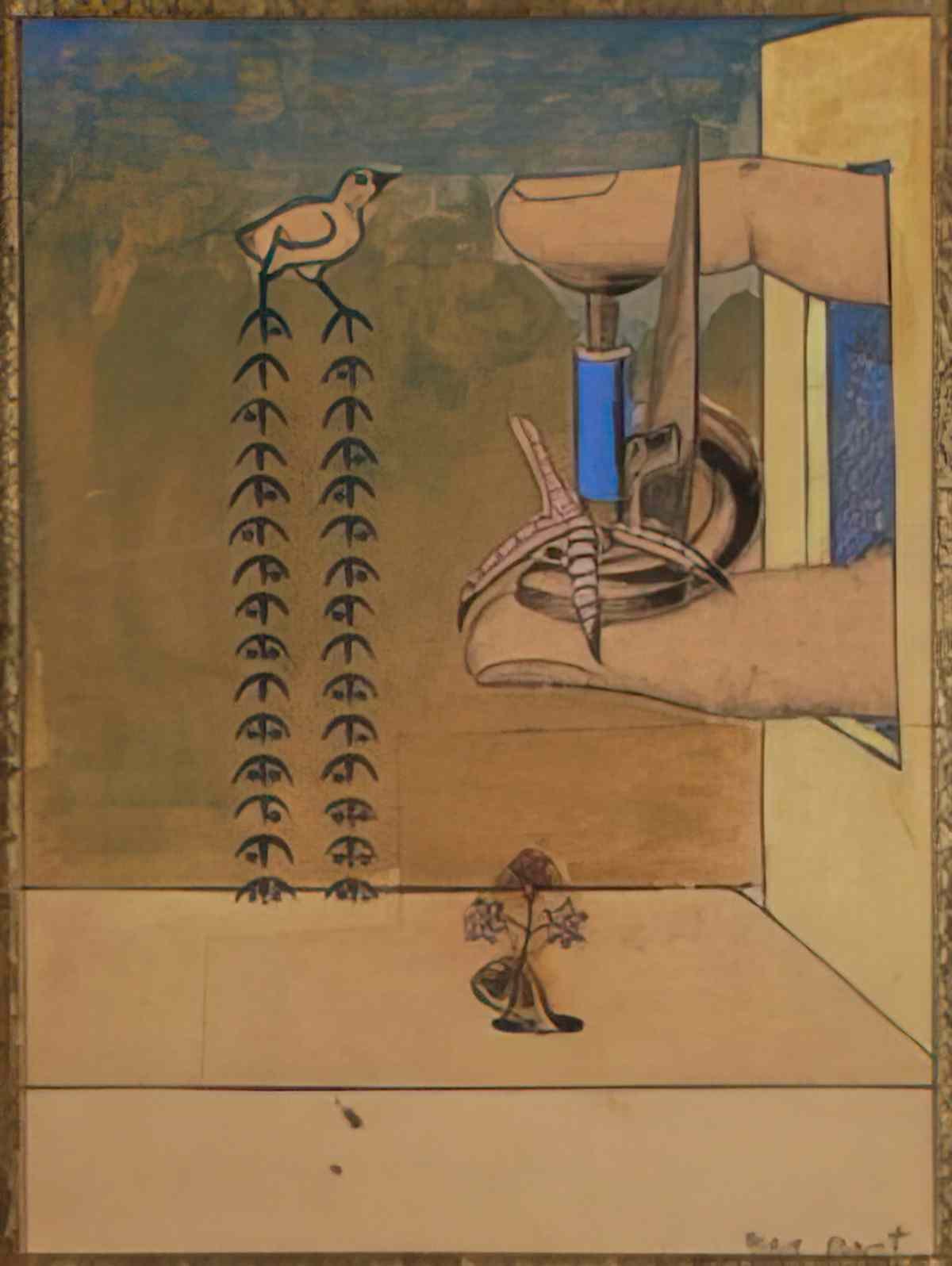 max ernst signe en bas a droite Art A4 Photo Print