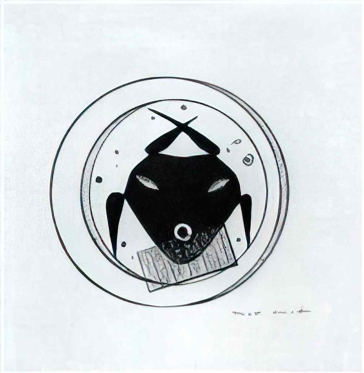 max ernst study for a letter of the alphabet Art A4 Photo Print