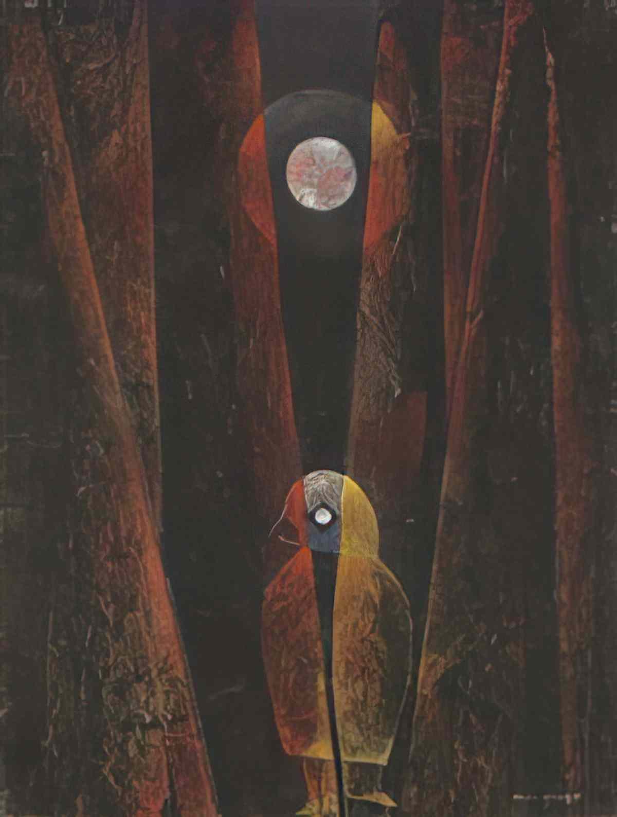 max ernst thrilling in the moonlight Art A4 Photo Print