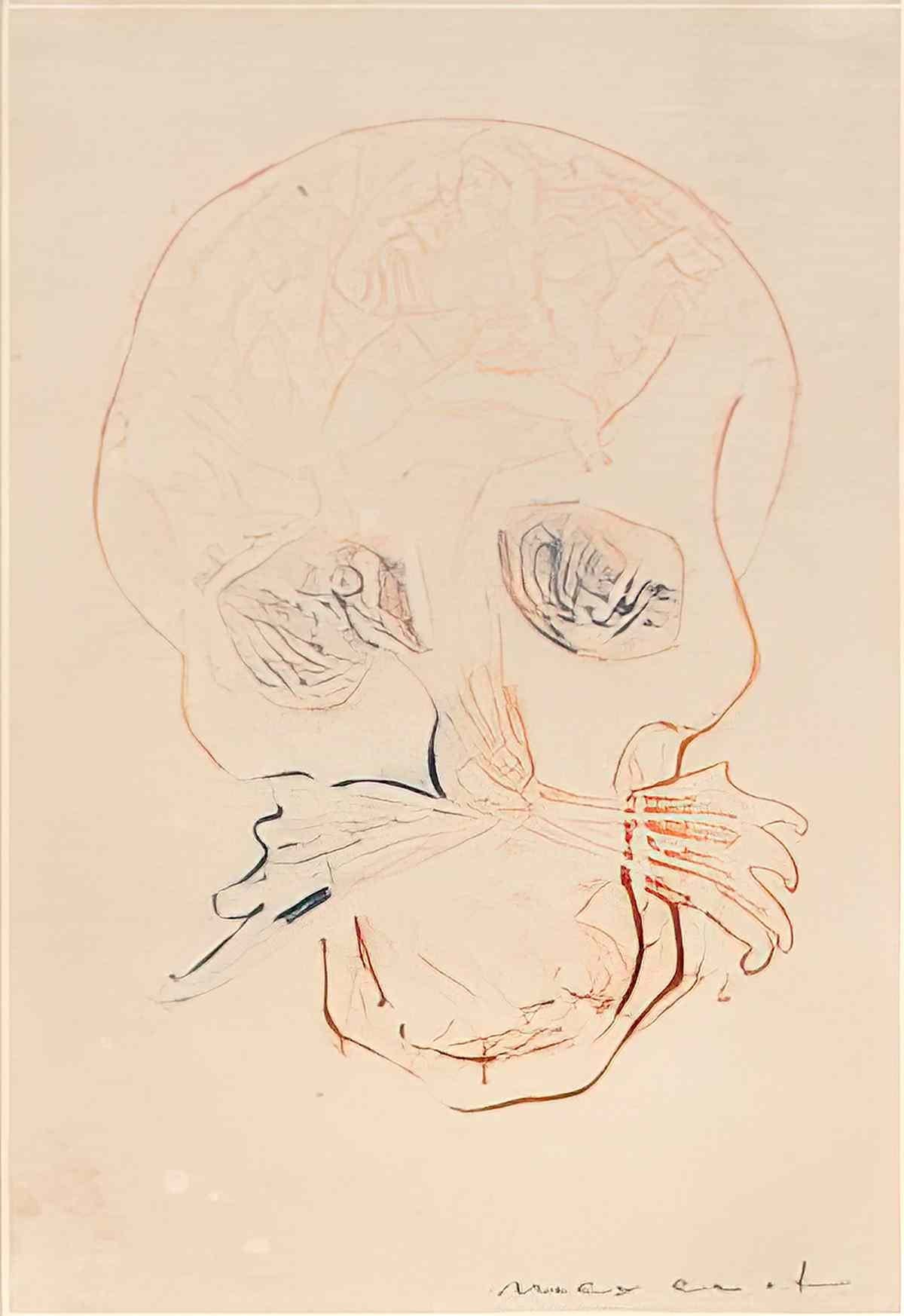 max ernst totenkopf iv Art A4 Photo Print