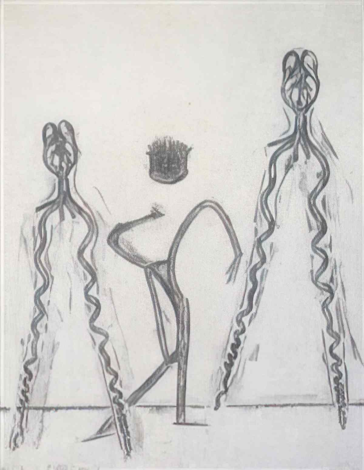 max ernst trois hommes libres essai Art A4 Photo Print