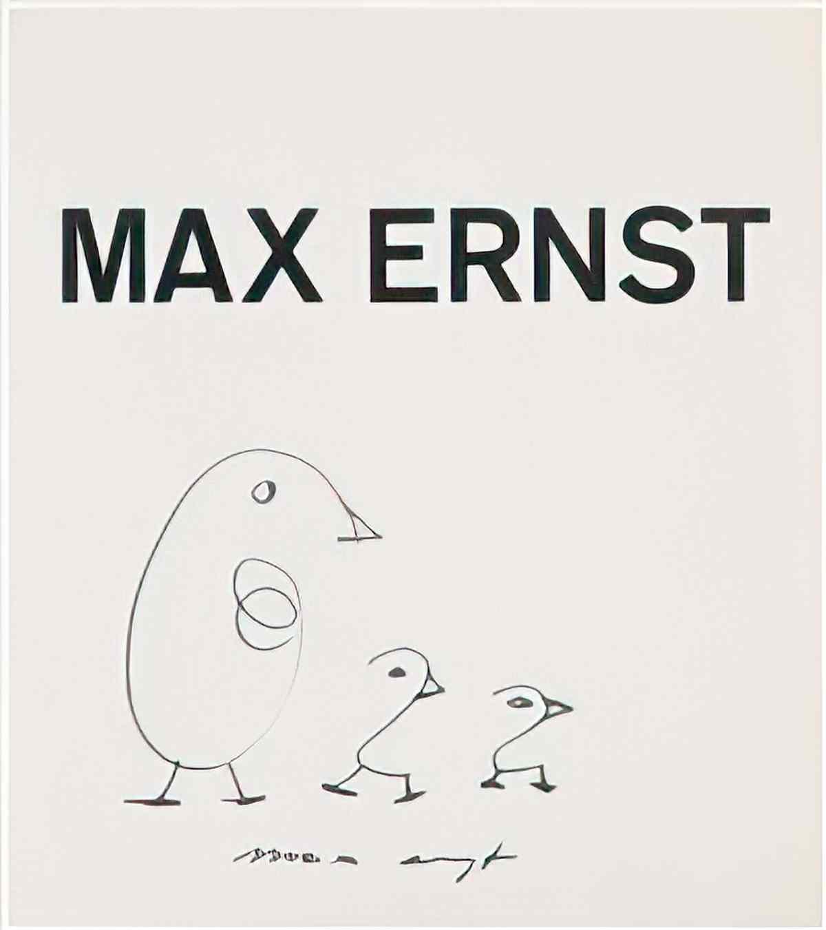 max ernst vogel mit zwei küken Art A4 Photo Print