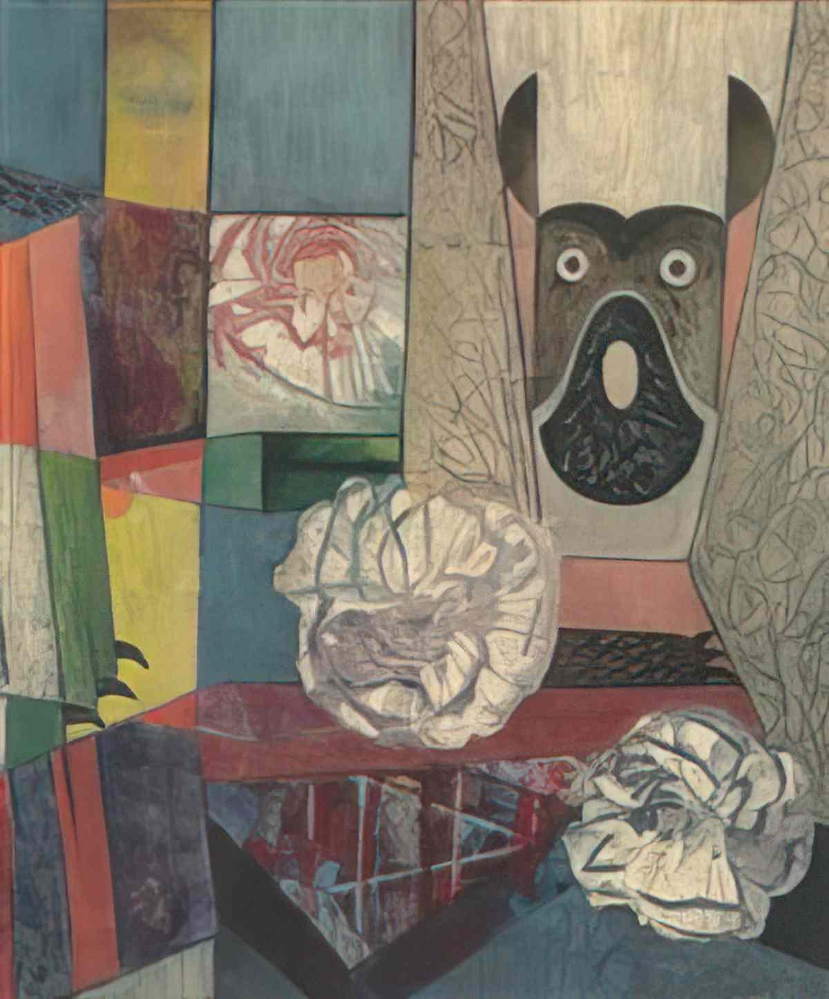 max ernst window with flowers and dog Art A4 Photo Print