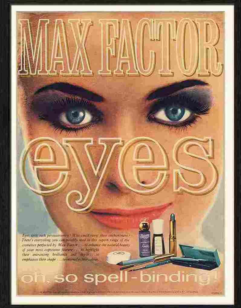 max factor eyes Advert A4 Photo Print