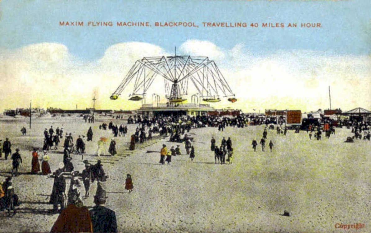 maxim flying machineVintage 1880s 1900s A4 Photo Print