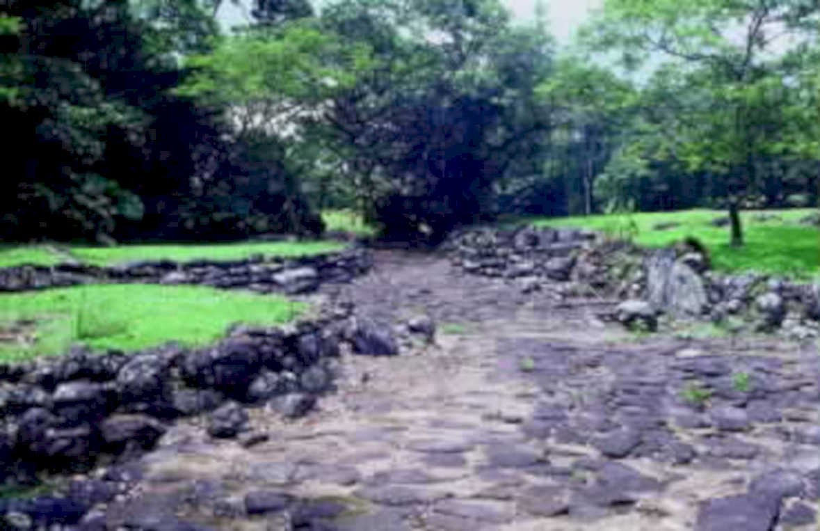 mayan ruins pathway1980s 1990s A4 Photo Print