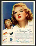 maybelline makeup betty grable 1940s Advert A4 Photo Print